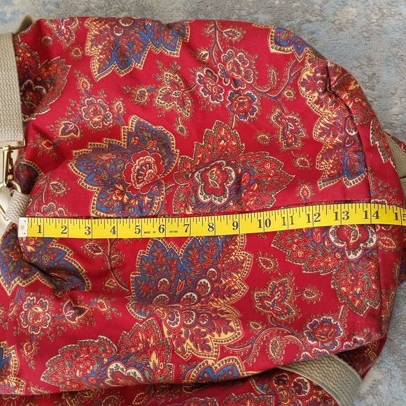 Paisley Floral Weekender Overnight Tote Duffel Shoulder Bag - Picture 10 of 17